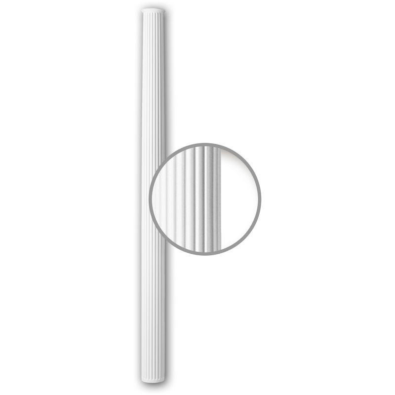 Full Column Shaft 112081 Profhome Column Decorative Element Neo-Classicism style white