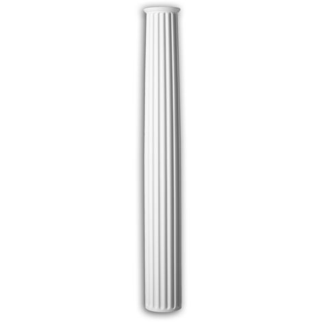 PROFHOME DECOR Full column shaft Profhome 442301 Exterior trim Column Facade element Corinthian style white