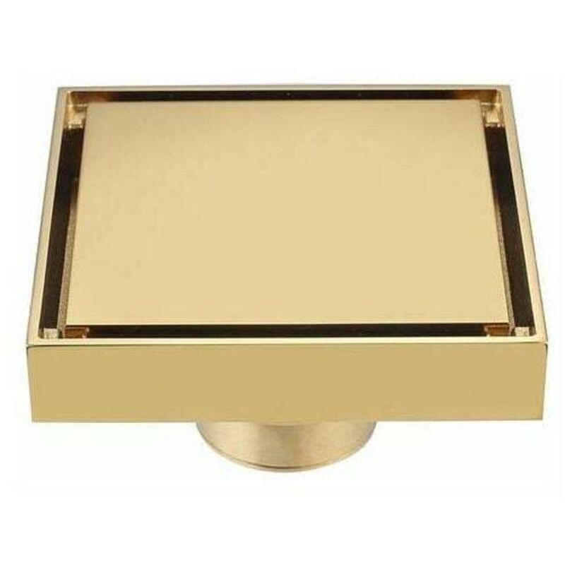 Full Copper brossé Gold flooring Étanche aux odeurs avec filtre noyau intérieur wc salle de bain machine à laver balcon cacher Gold flooring