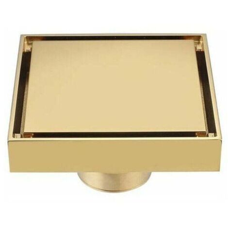 Full Copper brossé Gold flooring Étanche aux odeurs avec filtre noyau intérieur WC salle de bain machine à laver balcon cacher Gold flooring,de