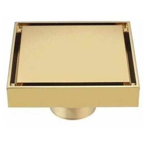Full Copper brossé Gold flooring Étanche aux odeurs avec filtre noyau intérieur WC salle de bain machine à laver balcon cacher Gold flooring,de