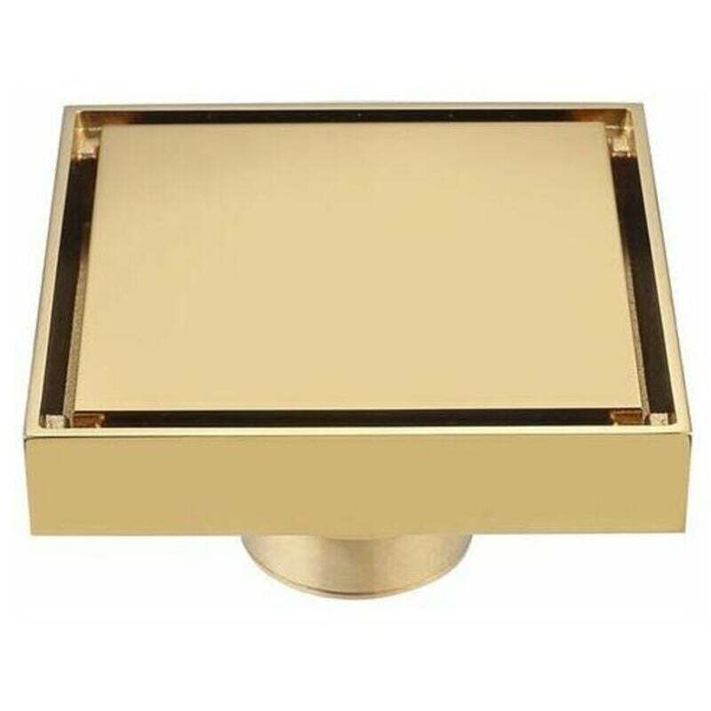 Debuns - Full Copper brossé Gold flooring Étanche aux odeurs avec filtre noyau intérieur wc salle de bain machine à laver balcon cacher Gold