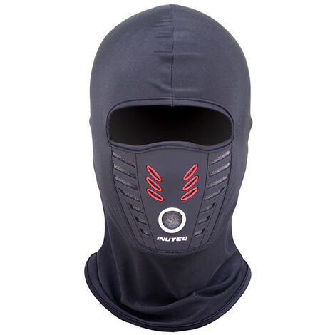 Full Face Mask Windproof Breathable Dustproof Warm Face Mask Motorcycle Neck Warmer Velvet Motorcycle Face Mask,CHINA,black