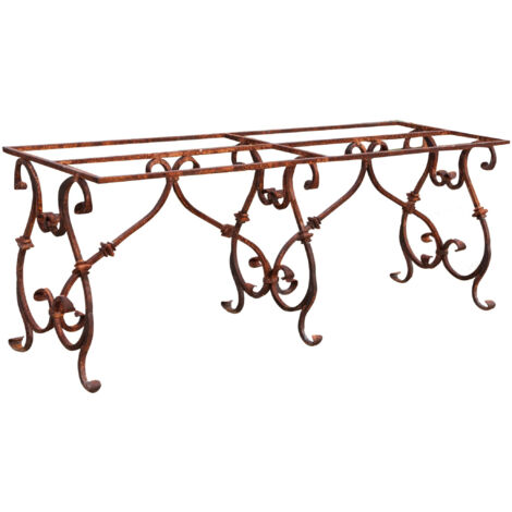 Full iron made  W200xDP70xH74 cm sized table base