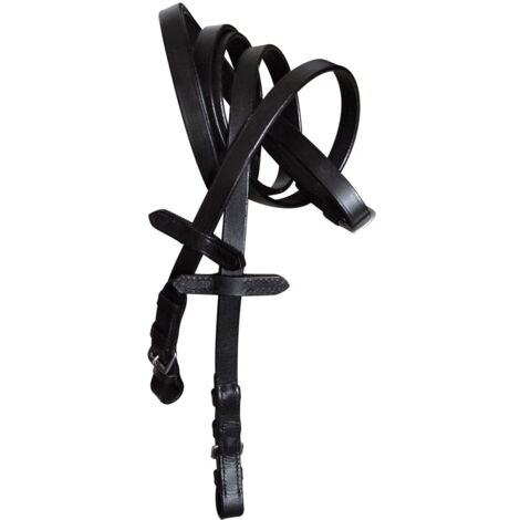 Full, Marrone: Redini inglesi in cuoio liscio linea basic 16 mm
