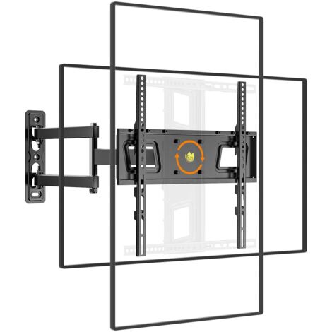 Full Motion TV Wall Mount Swivel Tilt 180° for 26-65" Screens VESA 400x400 Max 40kg