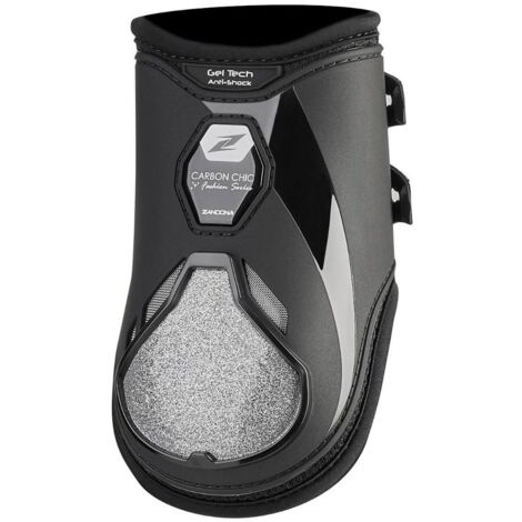 full, Nero: Carbon chic paranocche per cavalli con inserto in glitter
