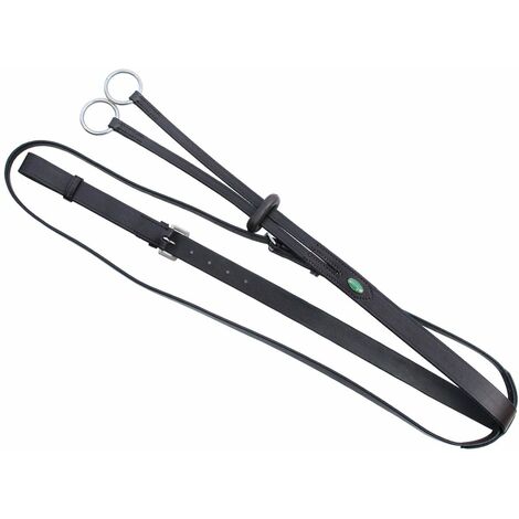 Full, nero: Collier en cuir de bonne qualité Gagnant martingale