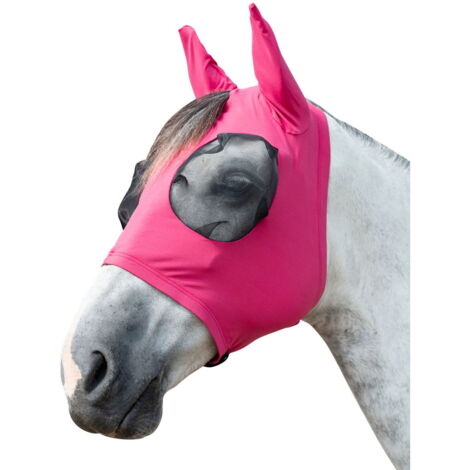 Full, Nero: Maschera antimosche il lycra con pratica cerniera e orecchie elastiche modello Elastic