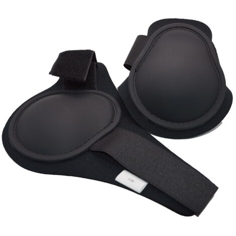 Full, Nero: Paranocche imbottite con neoprene e chiusura a strappo per cavalli