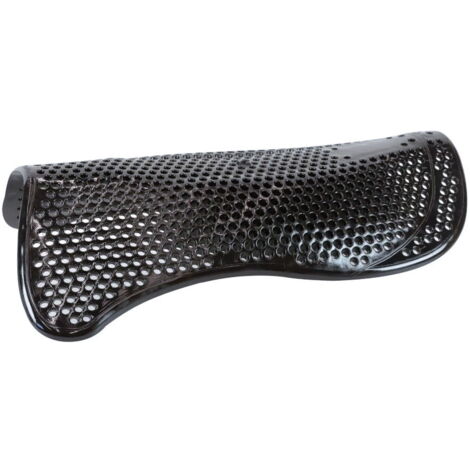full, nero: Semisottosella in gel antiscivolo Middle Riser con rialzo centrale per cavalli