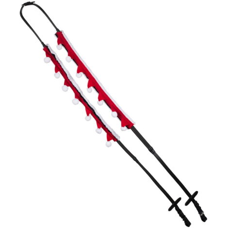full, Rosso: Coperture per redini in feltro rosso e bianco collezione Natale