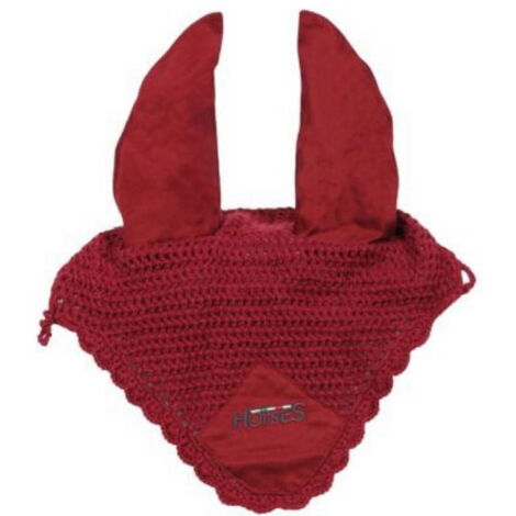 Full, Rosso: Cuffia per cavalli in morbido cotone modello Easy