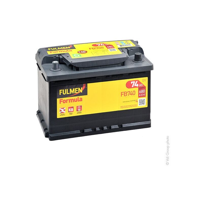 

Batería para coche Formula FB740 12V 74Ah 680A - Fulmen