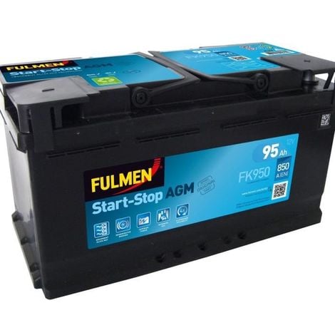 FULMEN BATTERIE AUTO START-STOP AGM FK950 (+ DROITE) 12V 95AH 850A