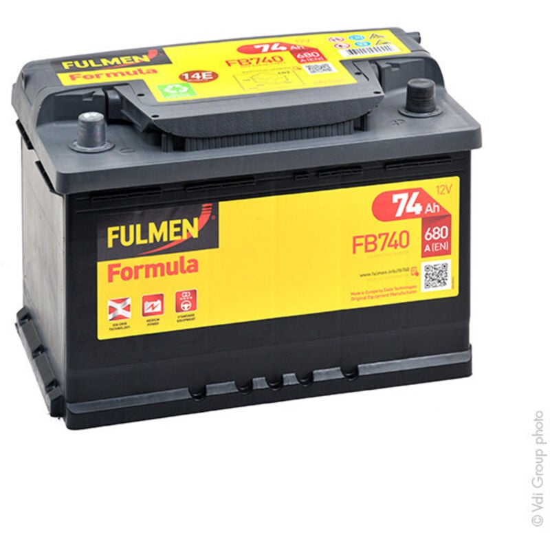 Fulmen - Batterie voiture Formula FB740 12V 74Ah 680A