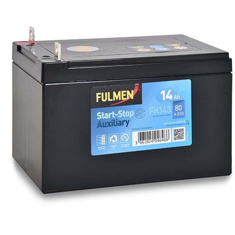 Fulmen - Batterie voiture Start-Stop Auxiliary FK143 12V 14Ah 80A