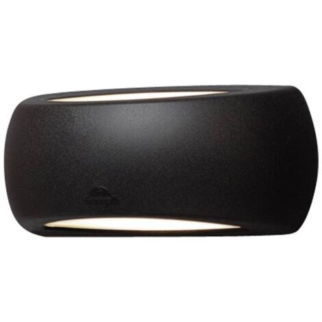 Fumagalli Francy Plafoniera Led 8,5w CCT Lampada da parete Nero Opale E27 IP66