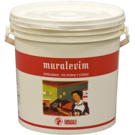 Fumagalli idropittura lavabile murale 5 lt per interno esterno pittura per muri