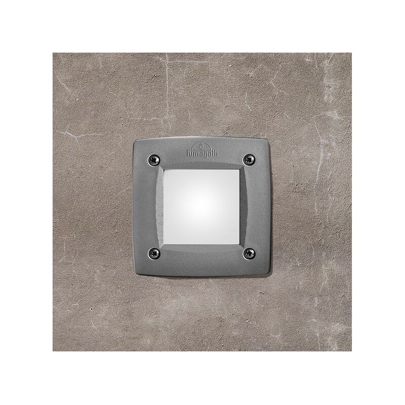 Image of Lampada ad incasso Fumagalli leti 100 square grigio opale led GX53 3W cct set 3C1000000LYG1K