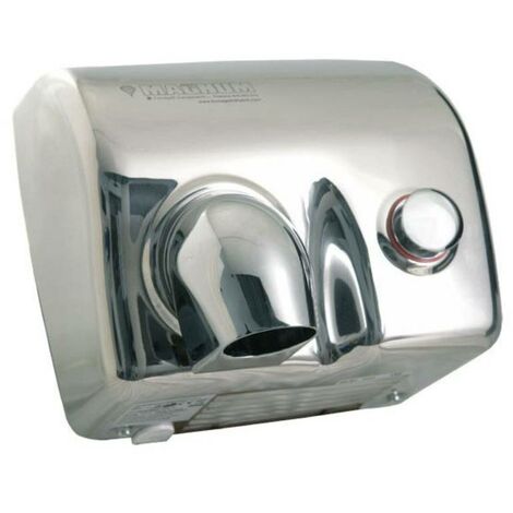 Fumagalli Magnum MG88P EP LEM 450 Cromato Lucido Asciugamani elettrico a Pulsante Cromo Lucido