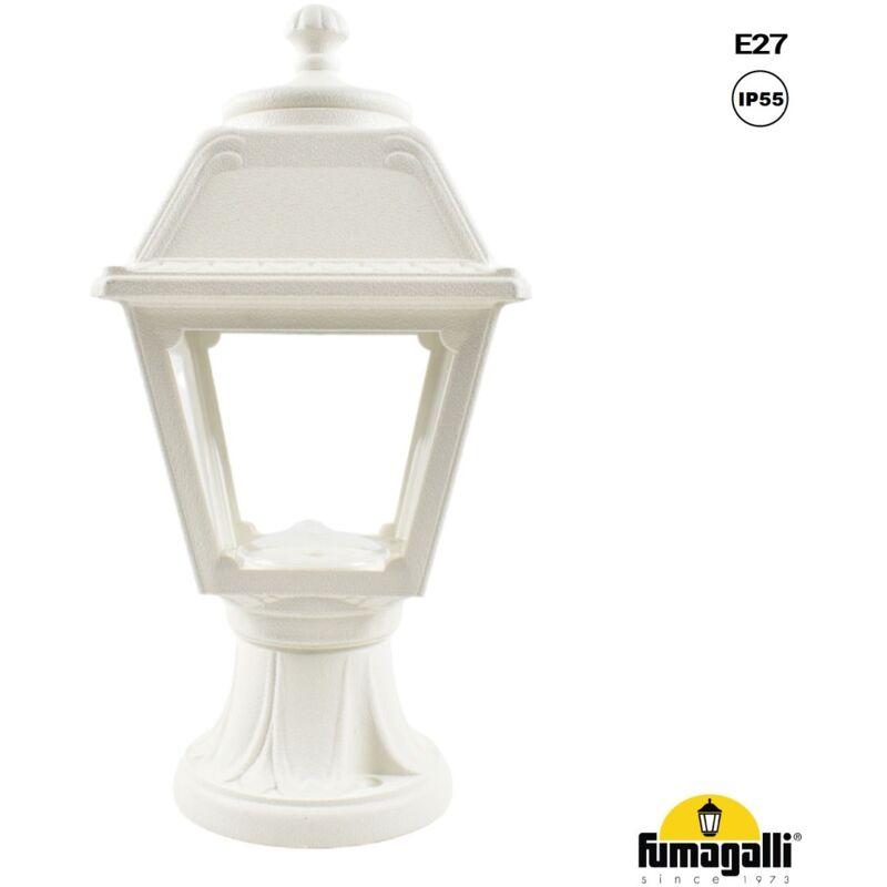 Image of Lanterna da esterno 'Mikrolot/Mary' - E27 Colore Bianco,Diffusore Trasparente - Bianco - Fumagalli