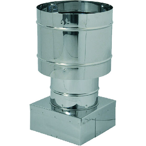 Fumaio a cappello 32 x 32 cm inox AISI 304