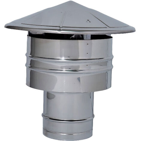 Fumaio a cappello antipioggia Ø 15 cm
