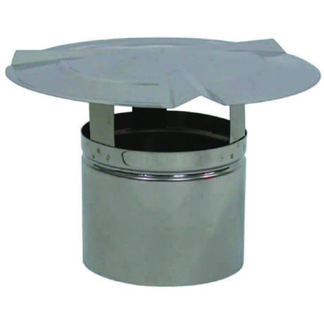 FUMAIOLI A CAPPELLO IN ACCIAIO INOX  ø cm.13