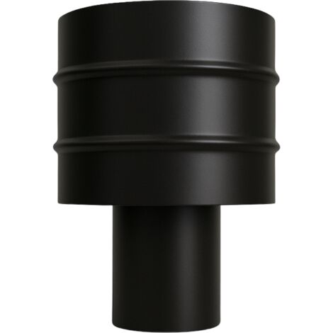 Fumaiolo 4 venti acciaio al carbonio verniciato spessore 1,2 mm diametro 80 per stufa pellet
