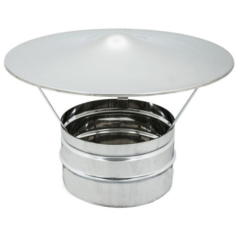 Deflettore Anti-Rivoco Per Camino/Caldaia - Ø 120 Mm Bianco - Foto 4