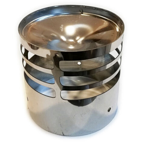 Fumaiolo eco gas inox innesto m maschio, diametro 80mm