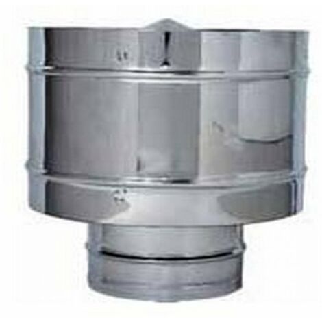 Fumaiolo Fisso Antivento Inox Tondo (Attacco Femmina) Ø cm. 8