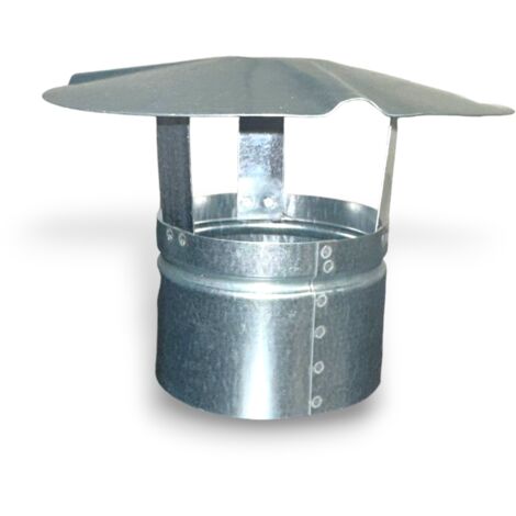 FRASCHETTI CHEMINEE FIXE CAPUCHON CHINOIS GALVANISE 10 CM
