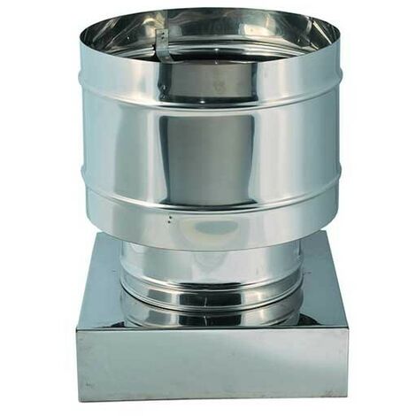 Fumaiolo inox quattro venti base quadra : Diametro - 420X420