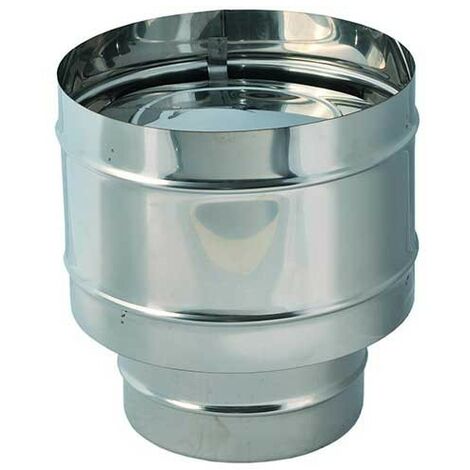 Fumaiolo inox quattro venti base tonda maschio : Diametro - 120