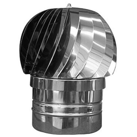 Fumaiolo ventolina inox tondo Ø 18 cm – tiraggio fumi
