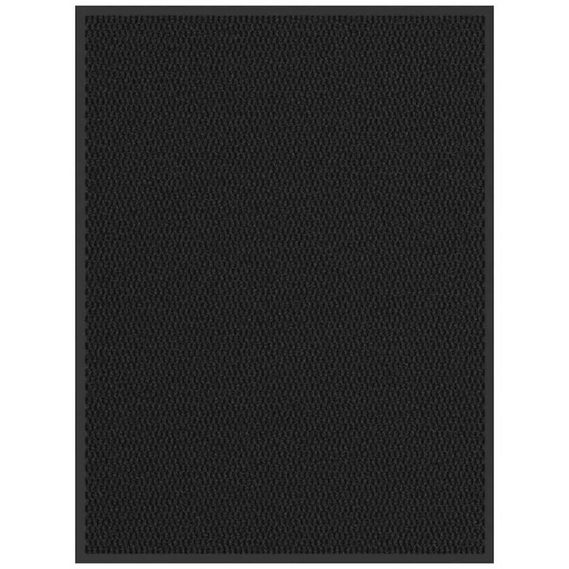Vidaxl Fußmatte Schwarz 90x120 Cm