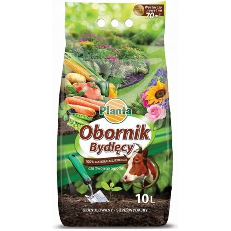 Fumier de bovins, engrais naturel granulé, 10 l