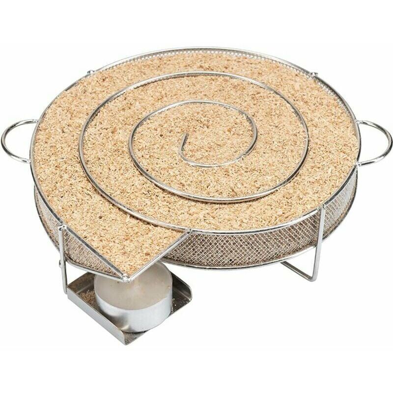Rwoythk – Fumoir à froid en spirale – Acier inoxydable 304 – Compact 20 x 18 x 5 cm – Durée de fumée 7 à 10 heures – Pour viandes et poissons