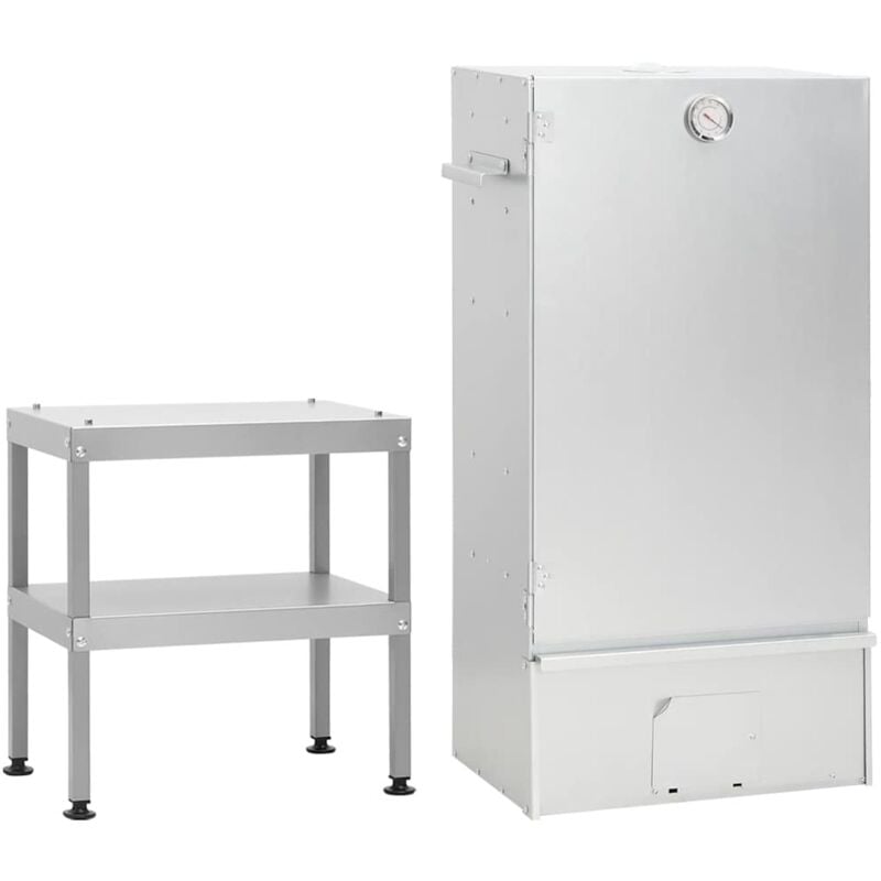 Vidaxl - Furniture Limited - Fumoir à four à barbecue avec table acier