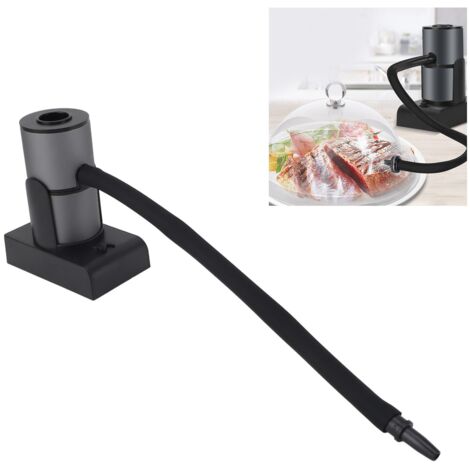 Fumoir Manuel Portable Compact à 2 Vitesses ABS/Aluminium pour Cocktail, BBQ et Cuisine - Kit DIY avec Outils & Filtres - Grey