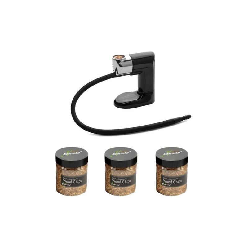 SNQ - Fumoir Portable - Pistolet à Fumer pour Fumoir à Froid - Gratuit 3 sciures pour fumoir, Pistolet à Fumer Portable, Pipe Fumage Professionnel