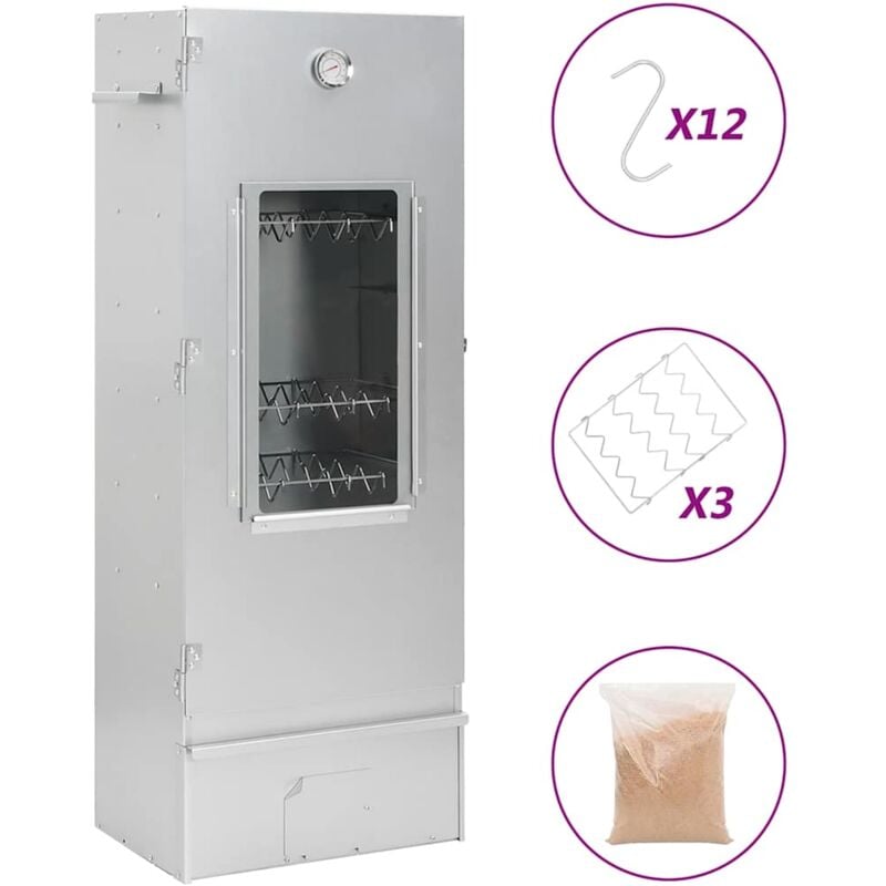 Ybyric - Furniture Limited - Fumoir pour four à barbecue avec copeaux de