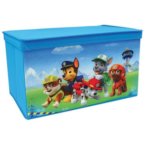 Fun House 712540 Pat'sorveglianza-Baule per Giocattoli, Pieghevole, in Poliestere, Colore: Blu, 55,5 x 34,5 x 34 cm