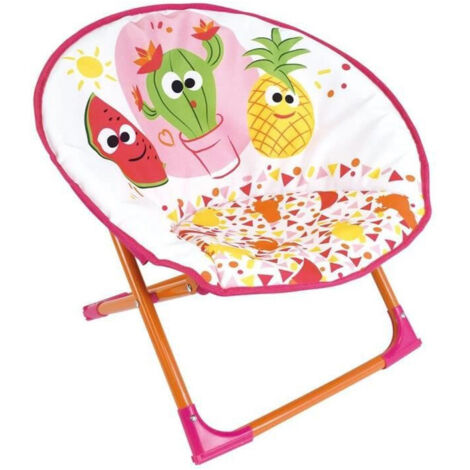 Fun house fruity's silla luna plegable frutas para niños h.47 x l.54 x p.42 cm