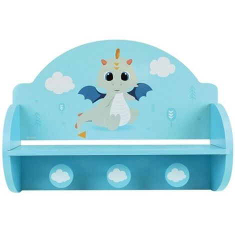 FUN HOUSE L ON LE DRAGON 713338 GARDEROBENREGAL ABMESSUNGEN: H. 33 X B. 46 X T. 15 CM FÜR KINDER