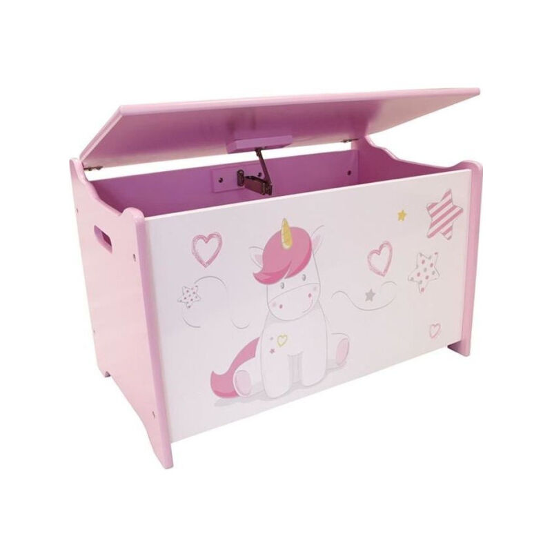 Coffre a jouets Licorne en bois pour enfant - Fun House