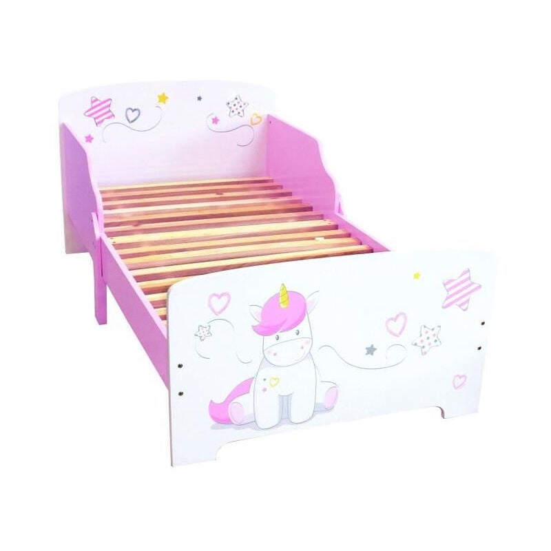 Fun House Licorne lit 140x70 cm avec lattes pour enfant