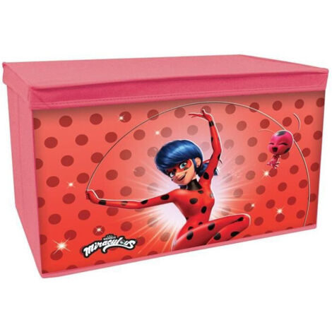FUN HOUSE Miraculous Cofanetto per Giocattoli - Pieghevole - 55,5 x 34,5 x 34 cm - Per Bambini